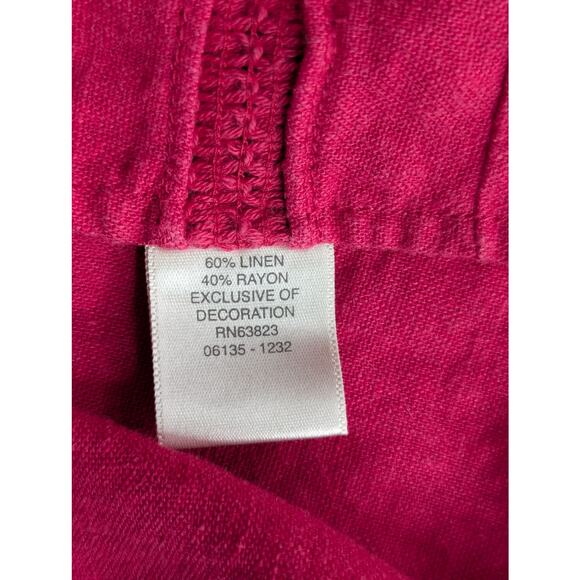 Christopher & Banks Smocked Linen Top Jacket Combo - Picture 9 of 16